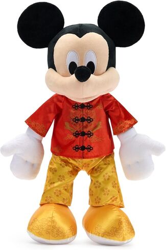 Disney Store Official Mickey Mouse 2026 Lunar New Year Plush - Year of The Fire Horse - Satin Outfit with Embroidered Tunic & Floral Pants - Disney Plushy with Detailed Plush Sculpting - 17" in Saudi Arabia