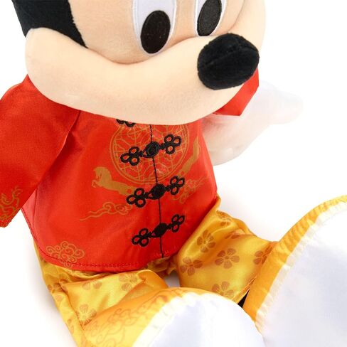 Disney Store Official Mickey Mouse 2026 Lunar New Year Plush - Year of The Fire Horse - Satin Outfit with Embroidered Tunic & Floral Pants - Disney Plushy with Detailed Plush Sculpting - 17" in Saudi Arabia