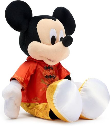Disney Store Official Mickey Mouse 2026 Lunar New Year Plush - Year of The Fire Horse - Satin Outfit with Embroidered Tunic & Floral Pants - Disney Plushy with Detailed Plush Sculpting - 17" in Saudi Arabia
