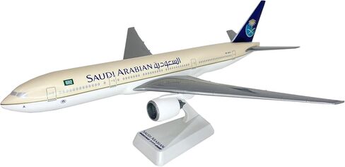 Flight Miniatures Saudi Arabian (97-Cur) 777-200 1:200 Scale - Plastic Snap-Fit Model Airplane - Collectible Replica of Saudi Arabian Airlines Aircraft - Part# ABO-77720H-015 in Saudi Arabia