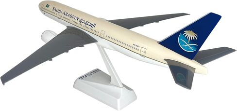 Flight Miniatures Saudi Arabian (97-Cur) 777-200 1:200 Scale - Plastic Snap-Fit Model Airplane - Collectible Replica of Saudi Arabian Airlines Aircraft - Part# ABO-77720H-015 in Saudi Arabia