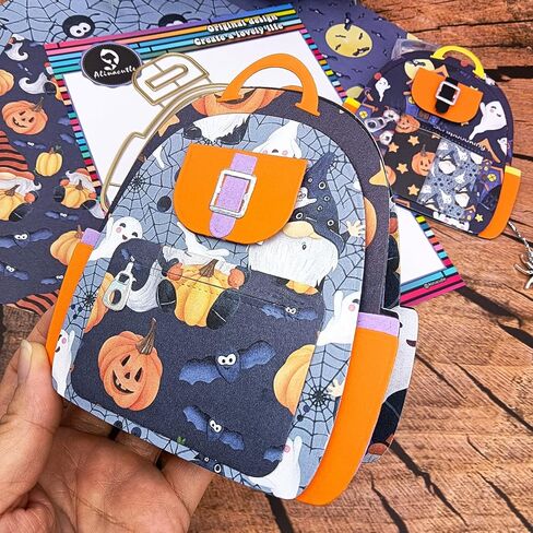 Alinacutle 1PC Backpack Album School Bag Dies Metal Cutting Die Cut for Handmade Card Making Scrapbooking Album Paper Gift Holiday Decor Handmade Template in Saudi Arabia