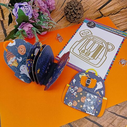 Alinacutle 1PC Backpack Album School Bag Dies Metal Cutting Die Cut for Handmade Card Making Scrapbooking Album Paper Gift Holiday Decor Handmade Template in Saudi Arabia