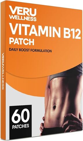 رقعة B12 من فيرو ويلنس - تعزيز الطاقة (عبوة من قطعتين) - رقع B12 تكفي لمدة 180 يومًا - خالية من الكافيين in Kuwait
