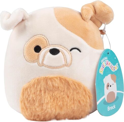 Squishmallow Original 5 بوصة Brock The Bulldog - لعبة Jazwares الرسمية من القطيفة - لعبة حيوانات صغيرة محشوة ناعمة واسفنجية قابلة للتجميع - أضف إلى فريقك - هدية للأطفال والفتيات والفتيان in Saudi Arabia