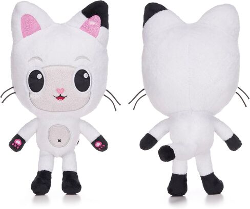 دمية Posh Paws 50105 Gabby's Dollhouse مقاس 25 سم (10 بوصة) لعبة قطيفة ناعمة لشخصية Pandy Paws، باللون الأبيض in Saudi Arabia