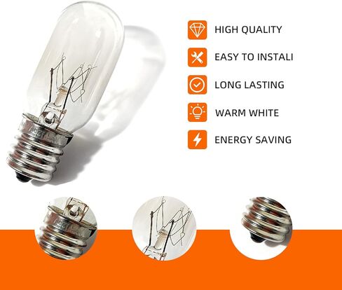 2 حزمة 10692 لمبة الميكروويف 110-130 فولت الجهد العريض E17 T7 5 واط متوافق مع لمبة الأجهزة GE يناسب لمبة الأجهزة مصباح الحمم البركانية in Kuwait