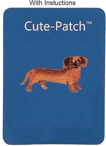 Cute-Patch Dachshund Sausage Sherpage Dog Embroidered Iron on Patch in Saudi Arabia
