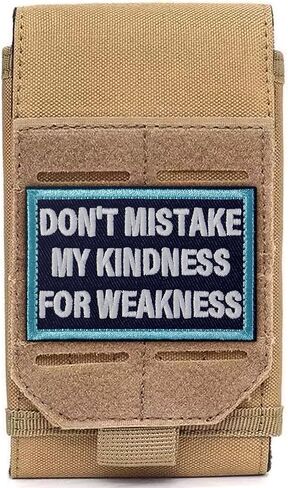 Don't Mistake My Kindness for Weakness Tactical Patch Hook & Loop Embroidered Emblem Glow-in-The-Dark Morale Patches (3"x2") in Saudi Arabia