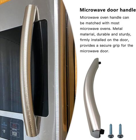 New Updated DE94-02933A Microwave Door Handle Replacement for Samsung ME20H705MSS ME16H702SES SMH1816S Microwave Handle Parts in Saudi Arabia