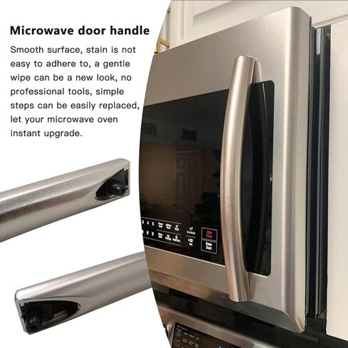 New Updated DE94-02933A Microwave Door Handle Replacement for Samsung ME20H705MSS ME16H702SES SMH1816S Microwave Handle Parts in Saudi Arabia