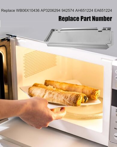 طقم تنفيس عادم الميكروويف WB06X10436 مناسب لـ GE Kenmore Samsung Hotpoint، استبدال مثبط التهوية WB06X10436 AP3206294 942574 AH651224 EA651224 in Kuwait