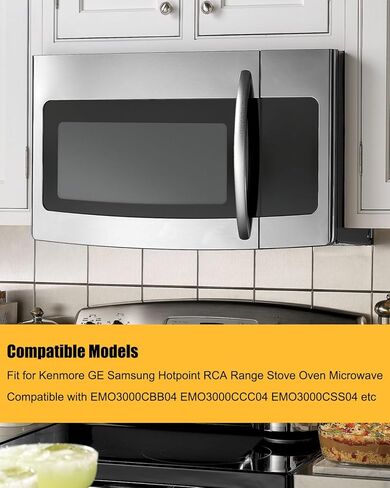 طقم تنفيس عادم الميكروويف WB06X10436 مناسب لـ GE Kenmore Samsung Hotpoint، استبدال مثبط التهوية WB06X10436 AP3206294 942574 AH651224 EA651224 in Kuwait