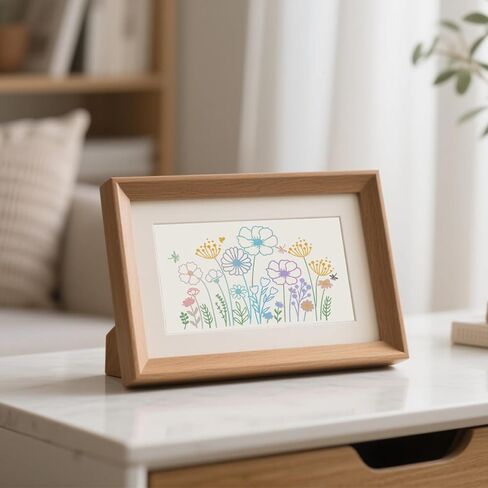 24 Pcs Stencils for Crafts Reusable, Floral Painting Templates - Flower, Leaf, Branch Botanical Nature Designs for DIY Wood Canvas Wall Card Scrapbook Decor in Kuwait