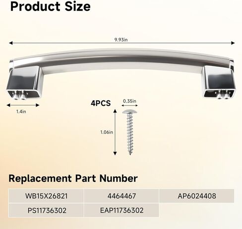 Replace#: WB15X26821 Door Handle Microwave Handle Replacement Compatible with GE Microwave Oven JVM6172SK1SS JVM7195SK1SS JVM7195SK2SS JVM7195SK3SS in Kuwait