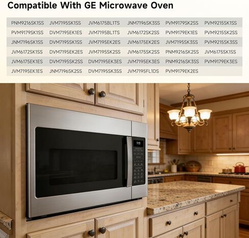 Replace#: WB15X26821 Door Handle Microwave Handle Replacement Compatible with GE Microwave Oven JVM6172SK1SS JVM7195SK1SS JVM7195SK2SS JVM7195SK3SS in Kuwait