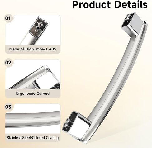 Replace#: WB15X26821 Door Handle Microwave Handle Replacement Compatible with GE Microwave Oven JVM6172SK1SS JVM7195SK1SS JVM7195SK2SS JVM7195SK3SS in Kuwait