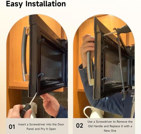 Replace#: WB15X26821 Door Handle Microwave Handle Replacement Compatible with GE Microwave Oven JVM6172SK1SS JVM7195SK1SS JVM7195SK2SS JVM7195SK3SS in Kuwait