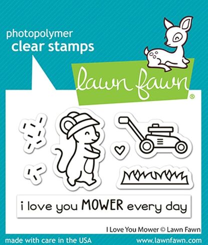 Lawn Fawn LF3750 I Love You Mower 2X3 Clear Stamp Set in Saudi Arabia