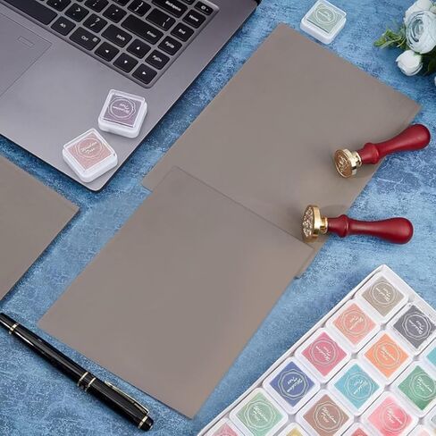 2 Pack Grey Laser Engraving Rubber Sheets, A4 Size (11.7"x8.3", 2.3mm Thick) – Soft Stamp Making Material, Low Odor, Durable Carving Blocks for Custom DIY Rubber Stamps & Crafts in Kuwait