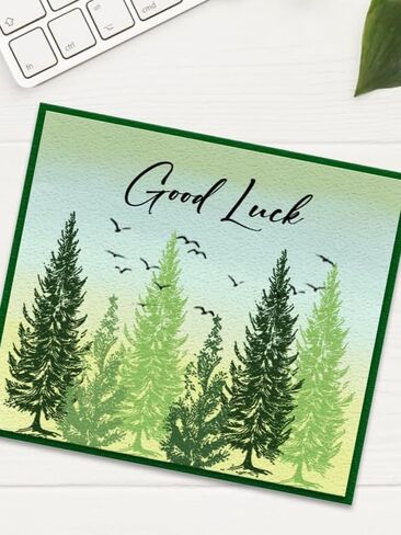 12 Christmas Trees Clear Stamps for Card Making and Photo Album Decorations, Snow Tree Stamps, Merry Christmas Transparent Silicone for Crafting and DIY Scrapbooking in Saudi Arabia