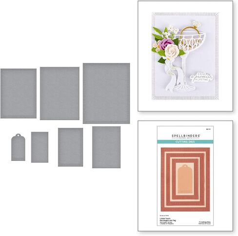 قوالب Spellbinders S5-721 مستطيلة تعمل باللمس وعلامة محفورة من مجموعة Happier Hour in Saudi Arabia