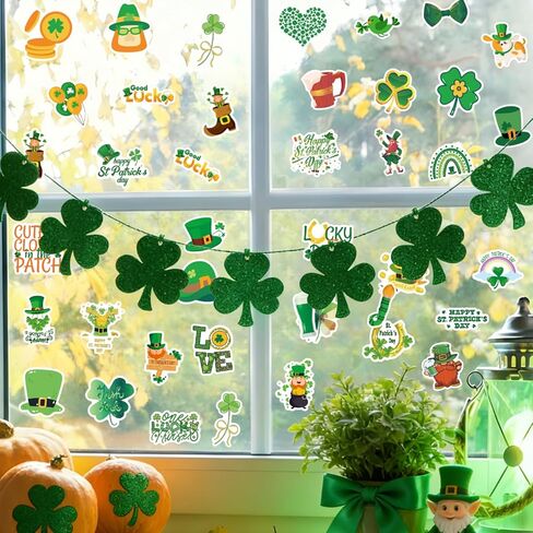 100 قطعة من ملصقات عيد القديس باتريك، ملصقات فينيل مقاومة للماء للعطلات الأيرلندية لزجاجة المياه، والكمبيوتر المحمول، ودفتر القصاصات، وملصقات يوم القديس باتريك، وإكسسوارات ديكورات Lucky Shamrock in Kuwait