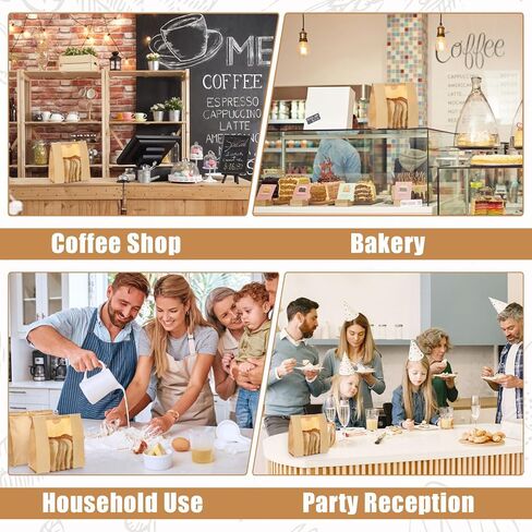 130 Pack Bread Bags for Homemade Sourdough Bags with Window, Large Bakery Bag with 160 Stickers for Packaging Baked Food Bread Storage (14 * 8.3 * 3.5 Inch) in Saudi Arabia