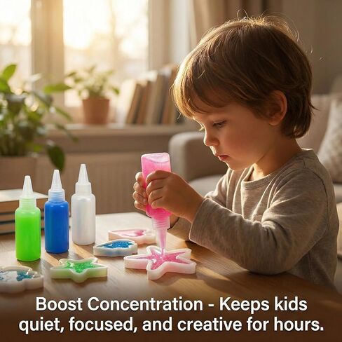 Magic Water Elf Toy Kit Refill,DIY Slime Squishy Making Kit,STEM Arts & Crafts Family Activity,Indoor Rainy Day & Holiday Fun,Best Gift for Christmas & Party Favors(24 Bottles:12 Colors+32) in Saudi Arabia