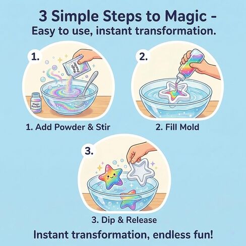 Magic Water Elf Toy Kit Refill,DIY Slime Squishy Making Kit,STEM Arts & Crafts Family Activity,Indoor Rainy Day & Holiday Fun,Best Gift for Christmas & Party Favors(24 Bottles:12 Colors+32) in Saudi Arabia