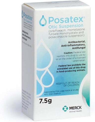 تعليق POSATEX الأذني للكلاب، زجاجة 15 جم in Saudi Arabia