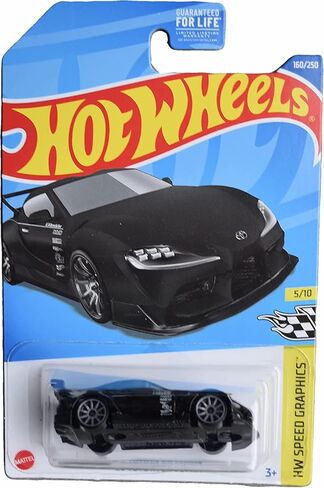 Hot Wheels '20 Toyota GR Supra, Speed Graphics 5/10, Black in Saudi Arabia