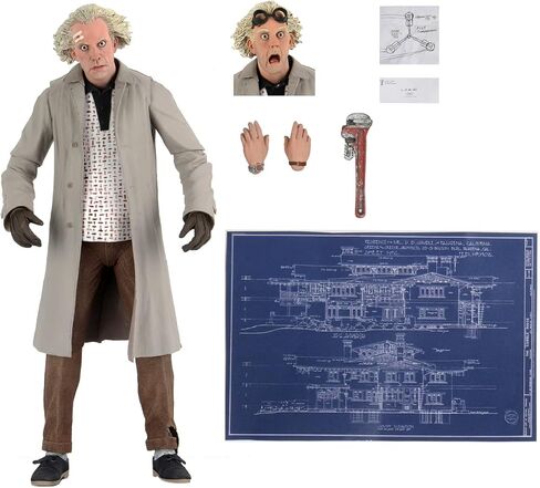 NECA Back to The Future Ultimate Doc Brown - شخصية عمل مقاس 7 بوصات in Saudi Arabia