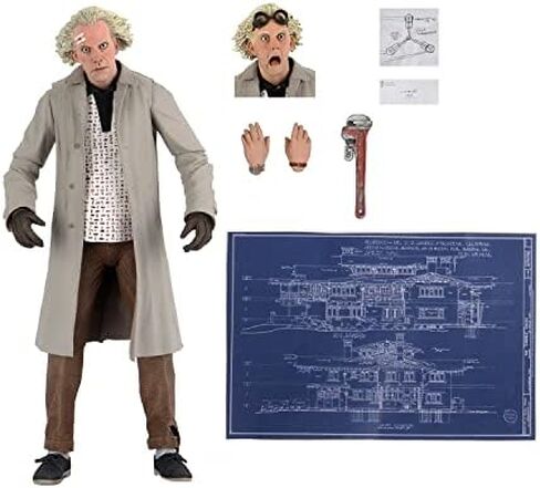 NECA Back to The Future Ultimate Doc Brown - شخصية عمل مقاس 7 بوصات in Saudi Arabia