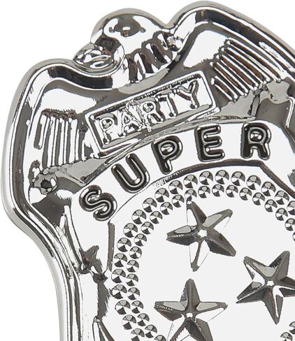 BinaryABC Metal Police Badges,Police Role Play Brooch Props,Halloween Cop Cosplay Costume Accessory,2PCS in Saudi Arabia