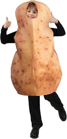 DSplay Kids Potato Costume Cosplay Fun Food Halloween Party in Saudi Arabia