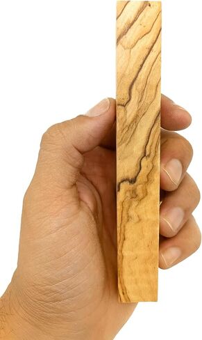 Zuluf Olive Wood Pen Blank 3/4" x3/4" x5-1/4 – Premium Holy Land Wood Blank for Turning, Carving, Craft, Lathe Projects, Pen Making Supplies – Authentic Bethlehem Olive Wood for Woodturning & DIY in Saudi Arabia