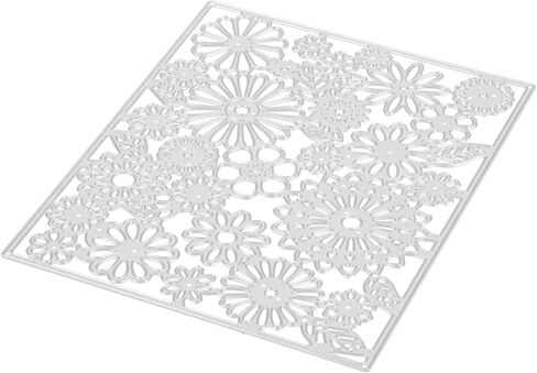 Flower Background Frame Cutting Dies Metal Stencils for Card Making DIY Craft Projects Decorative Flower Design for Scrapbooking and Embossing Festivals and Parties in Saudi Arabia