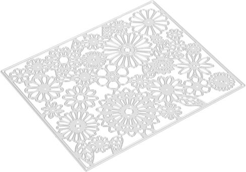 Flower Background Frame Cutting Dies Metal Stencils for Card Making DIY Craft Projects Decorative Flower Design for Scrapbooking and Embossing Festivals and Parties in Saudi Arabia