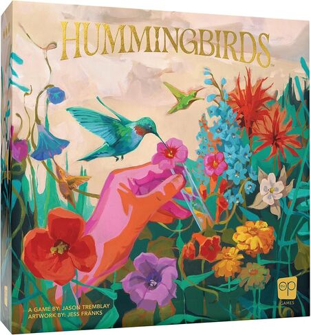 لعبة Hummingbirds Board، في الوقت الحقيقي، لعبة ادفع حظك للبراعة في الحفلات، اختبر توقيتك واجمع نقاط رمز الرحيق، لعبة عائلية ممتعة مع عمل فني جميل، للأعمار من 8 سنوات فما فوق، 2-4 لاعبين، 15+ وقت لعب in Saudi Arabia