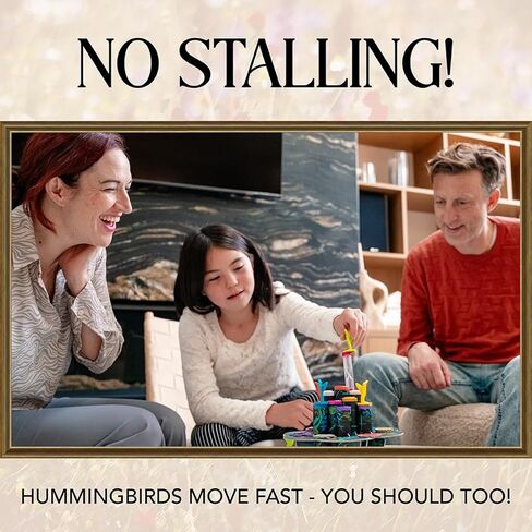 لعبة Hummingbirds Board، في الوقت الحقيقي، لعبة ادفع حظك للبراعة في الحفلات، اختبر توقيتك واجمع نقاط رمز الرحيق، لعبة عائلية ممتعة مع عمل فني جميل، للأعمار من 8 سنوات فما فوق، 2-4 لاعبين، 15+ وقت لعب in Saudi Arabia