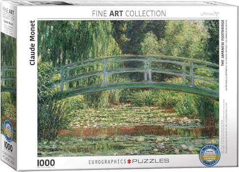 EuroGraphics The Japanese Footbridge by Claude Monet (1000 Piece) Puzzle (6000-0827) , Green in Saudi Arabia