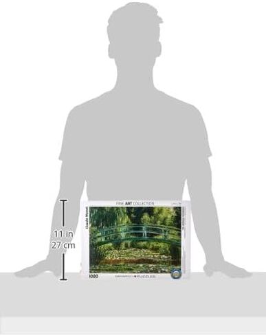 EuroGraphics The Japanese Footbridge by Claude Monet (1000 Piece) Puzzle (6000-0827) , Green in Saudi Arabia