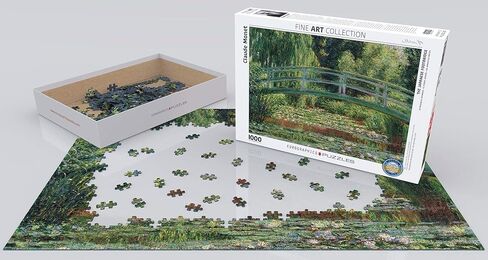 EuroGraphics The Japanese Footbridge by Claude Monet (1000 Piece) Puzzle (6000-0827) , Green in Saudi Arabia