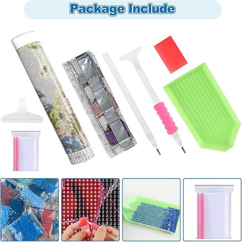 CEOVR Rose Diamond Art Kits for Adults, Flower 5D DIY Full Drill Diamond Painting Dots Gem Art, Adult Crafts Kits Arts and Crafts, Wall Decor for Home Office 12x16in in Saudi Arabia