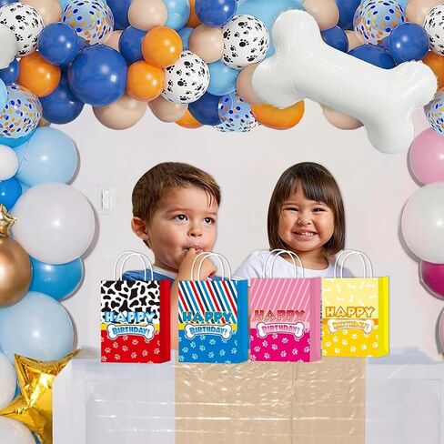 16 قطعة من أكياس هدايا الحفلات الكرتونية للكلاب من YiBodollar، علب هدايا ملونة لعيد الميلاد للأطفال الأولاد والبنات وحفلات أعياد الميلاد in Saudi Arabia