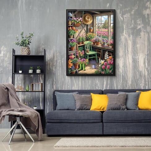 Flower Plant Garden Puzzle 1000 Pieces for Adults, Colorful Greenhouse Jigsaw Puzzle Botanical, Challenging Floral Room Puzzle as Wall Decor in Saudi Arabia