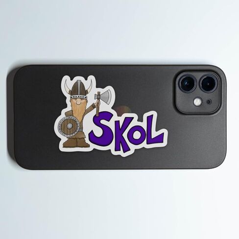 Viking Skol - Sticker, 3" Vinyl Sticker, Water Proof, Fade Proof, Laptop Sticker, Water Bottle Sticker in Saudi Arabia