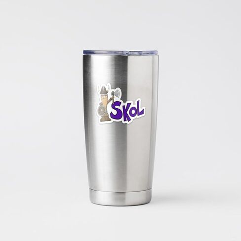Viking Skol - Sticker, 3" Vinyl Sticker, Water Proof, Fade Proof, Laptop Sticker, Water Bottle Sticker in Saudi Arabia