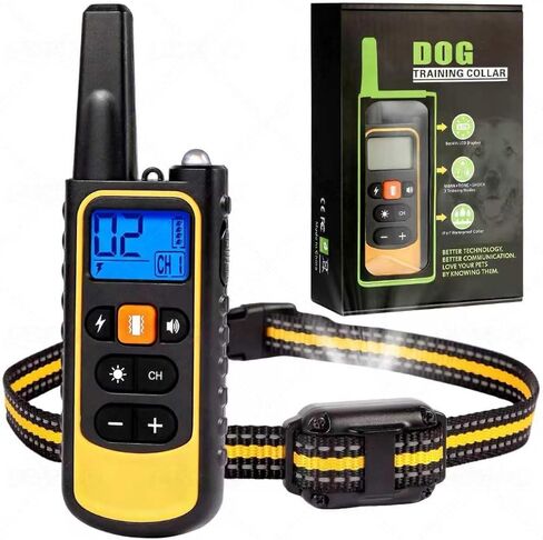 Waterproof Dog Shock Collar with Remote 3300 FT – 3 Modes Beep Vibrate Static, LED Light, 20-Level Adjustable, Rechargeable Training Collar for Small Medium Large Dogs 8-120 lbs in Saudi Arabia